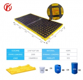 Industrial Spill Containment Pallet for Hazardous Liquids
