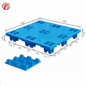 Light Stacking Plastic Pallet with Nine Feet